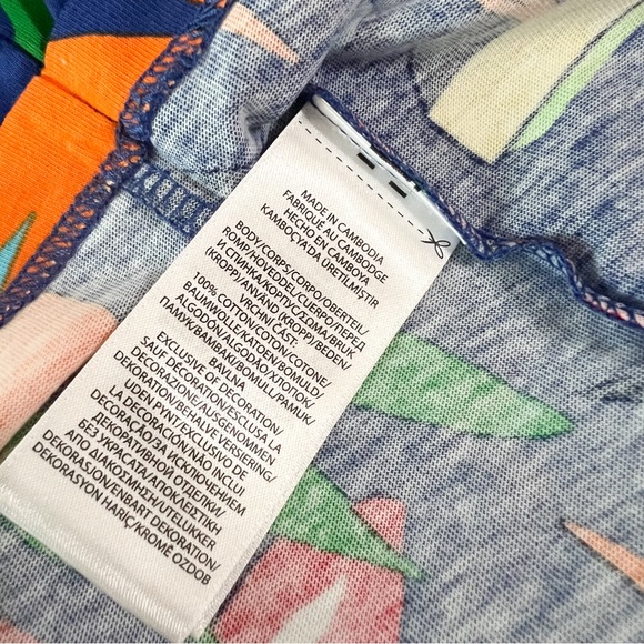 Polo Ralph Lauren Tropical Print Cotton Tee - Picture 14 of 14